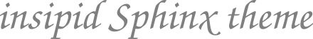Logo of insipid-sphinx-theme